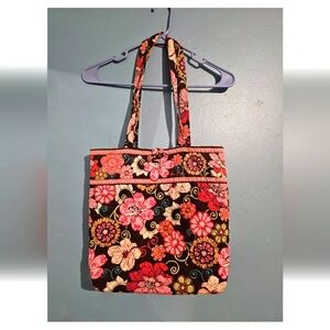 Retired Vera Bradley Mod Floral Pink 2 Handle Tote Purse